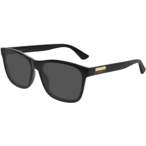 Gucci Men's Sunglasses - Black Plastic Rectangular Shape Frame Grey Lens | GG0746S 001