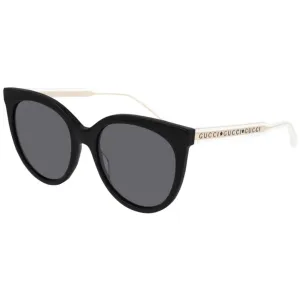 Gucci Women's Sunglasses Black/Crystal Fixed Nose Pads Cat Eye Frame | GG0565SN 001