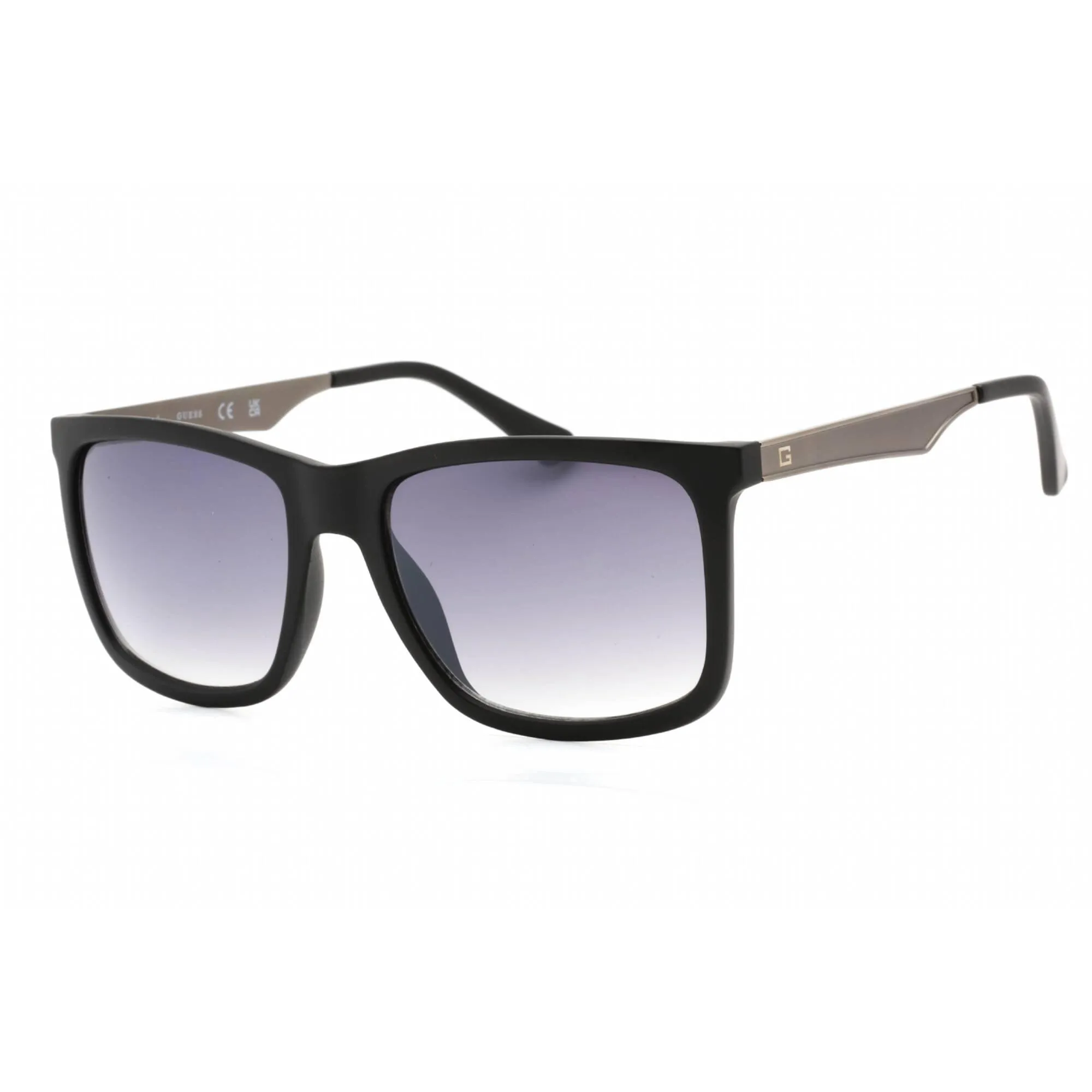 Guess Factory Men's Sunglasses - Matte Black Frame Gradient Smoke Lens | GF0171 02B