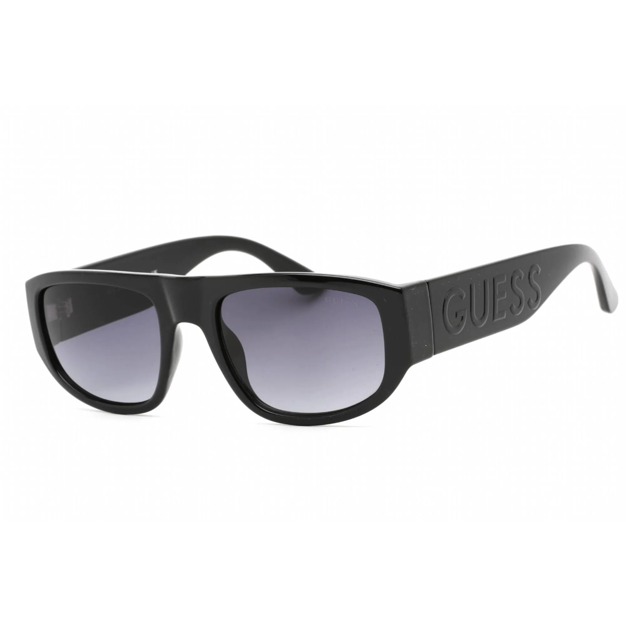 Guess Factory Men's Sunglasses - Shiny Black Plastic Rectangular Frame | GF5107 01B