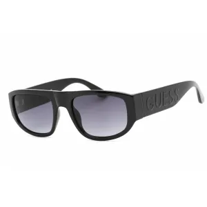 Guess Factory Men's Sunglasses - Shiny Black Plastic Rectangular Frame | GF5107 01B