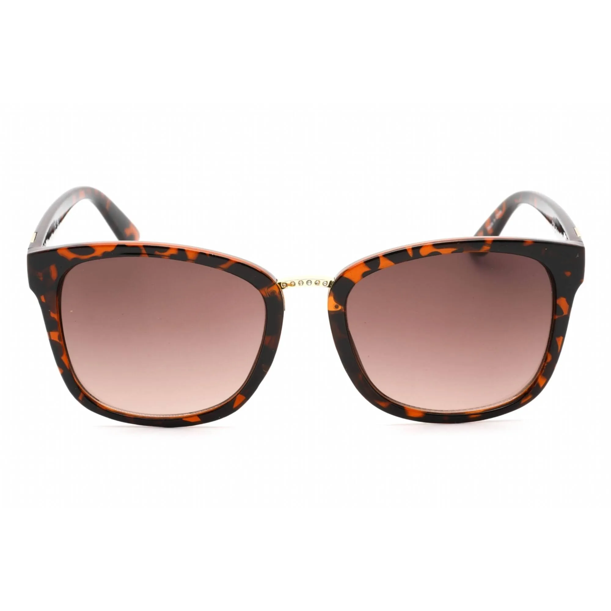 Guess Factory Women's Sunglasses - Dark Havana Rectangular Plastic Frame | GF0327 52F