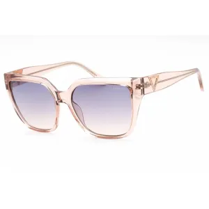 Guess Factory Women's Sunglasses - Full Rim Shiny Pink Plastic Square | GF6184 72W