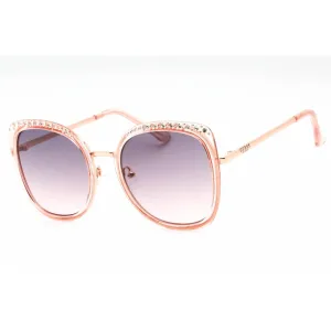 Guess Factory Women's Sunglasses - Gradient Bordeaux Lens Metal Frame | GF0381 72T
