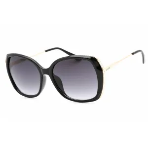 Guess Factory Women's Sunglasses - Shiny Black Frame Gradient Smoke Lens | GF0396 01B
