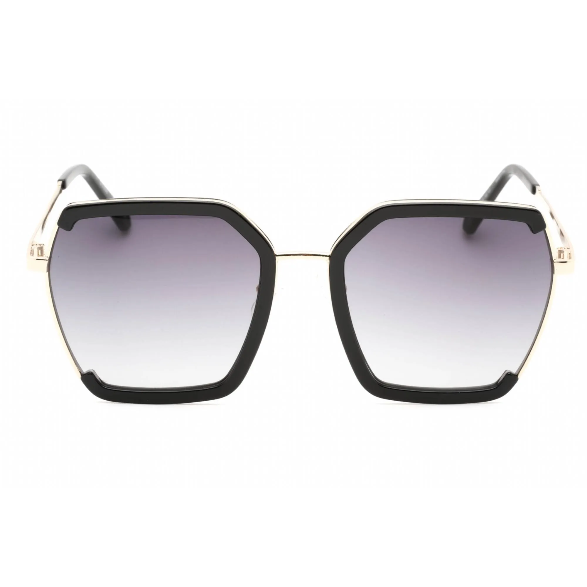Guess Factory Women's Sunglasses - Shiny Black Full Rim Butterfly Frame | GF0418 01B