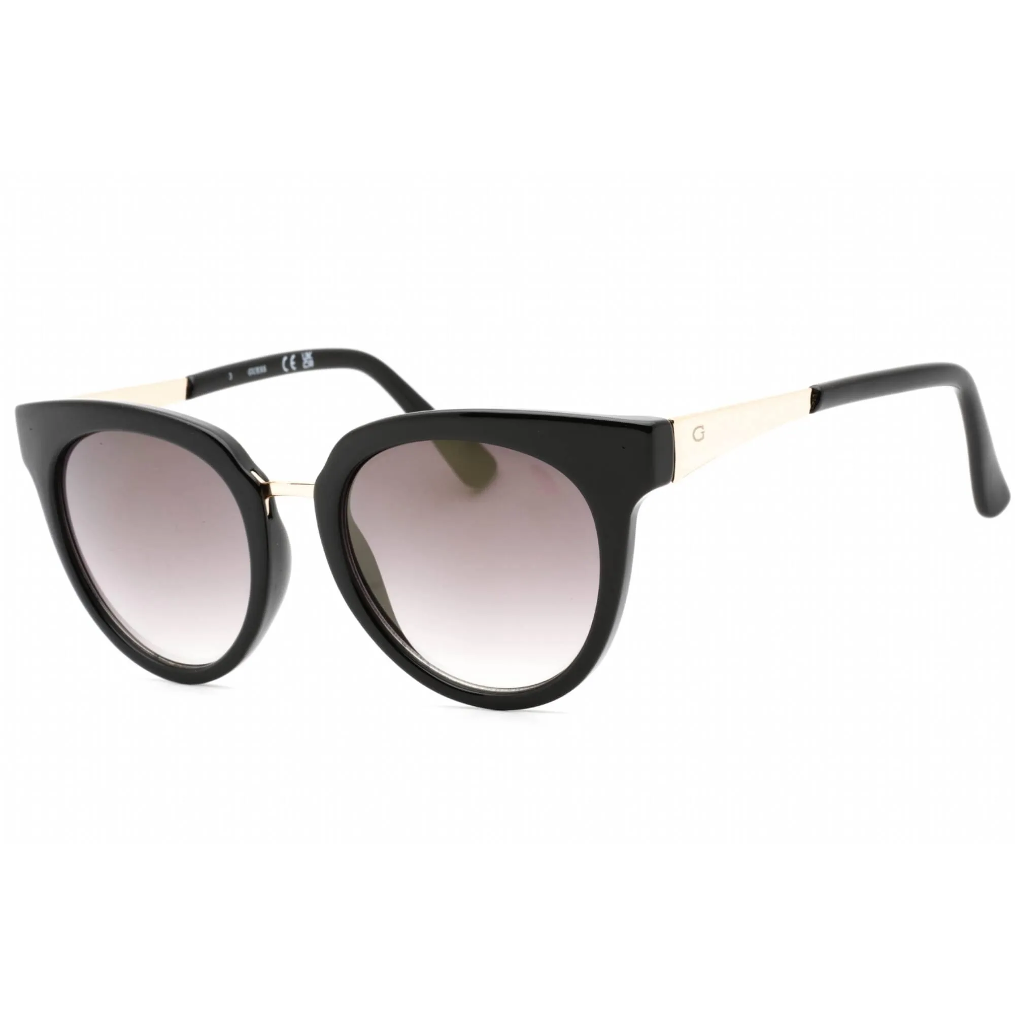 Guess Factory Women's Sunglasses - Shiny Black Full Rim Cat Eye Frame | GF0309 01C