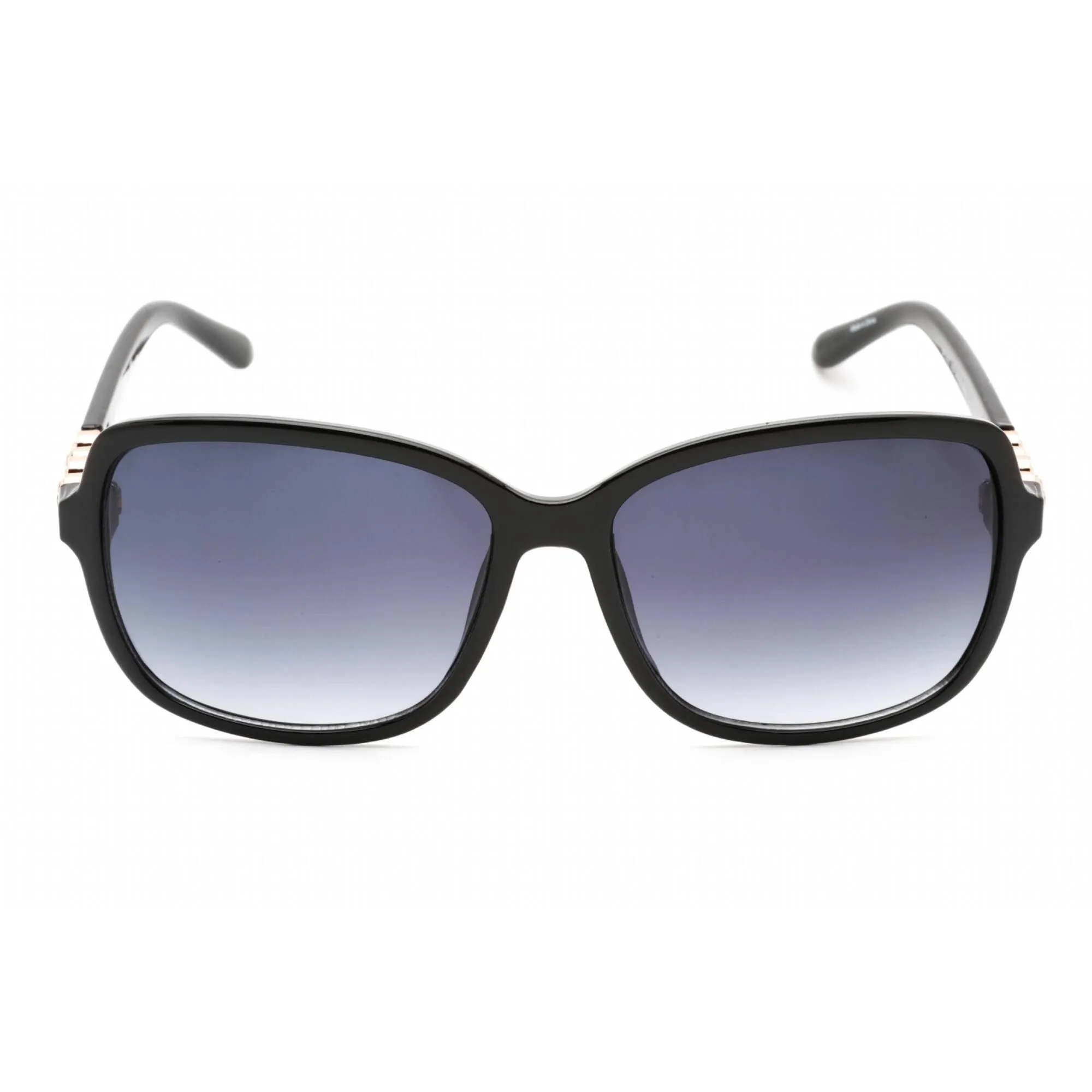 Guess Factory Women's Sunglasses - Shiny Black Rectangular Plastic Frame | GF0393 01B
