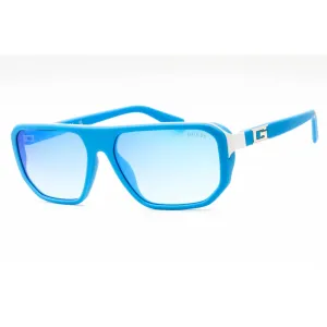 Guess Men's Sunglasses - Matte Blue Injected Propionate Square Frame | GU00124 91X