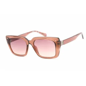 Guess Women's Sunglasses - Burgundy Plastic Rectangular Frame Pink Lens | GU8243 71Z
