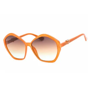 Guess Women's Sunglasses - Full Rim Orange Plastic Geometric Shape Frame | GU7813 44F