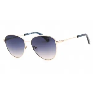 Guess Women's Sunglasses - Full Rim Shiny Rose Gold Metal Aviator Frame | GU8257 28B