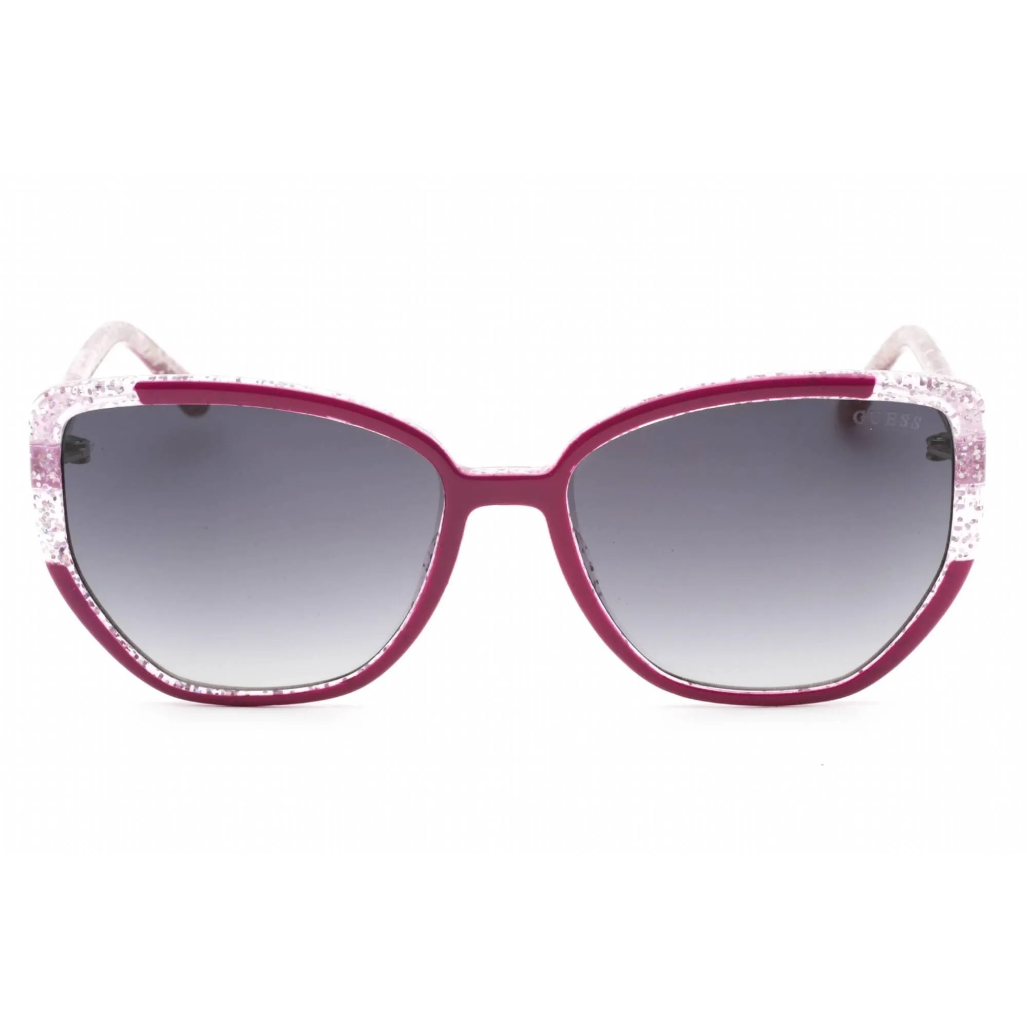 Guess Women's Sunglasses - Gradient Smoke Lens Shiny Violet Cat Eye Frame | GU7882 81B