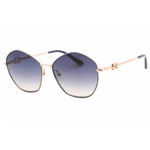 Guess Women's Sunglasses - Grey/Rose Gold Metal Geometric Shape Frame | GU7907 20B
