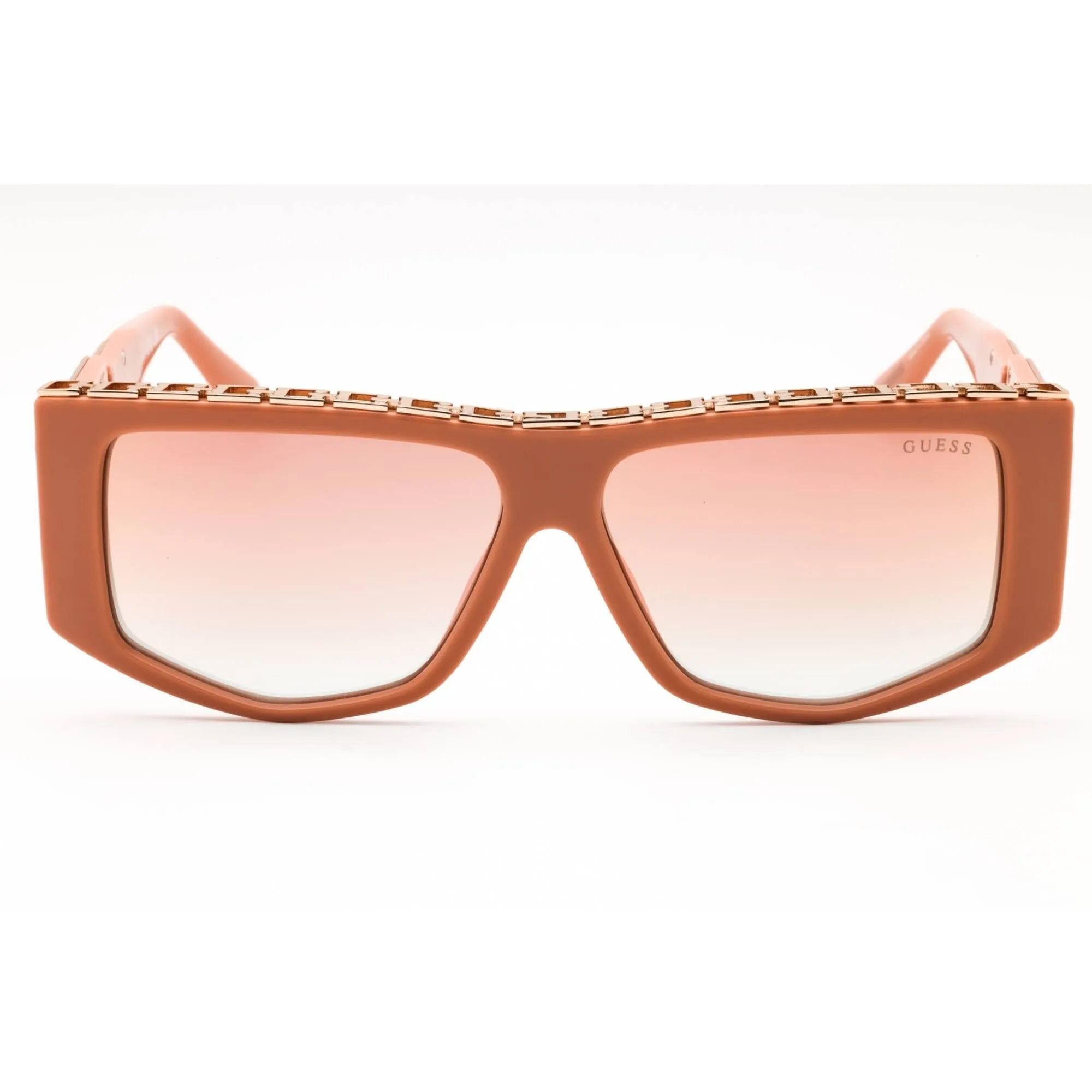 Guess Women's Sunglasses - Shiny Pink Injected Propionate Browline Frame | GU7914 72U