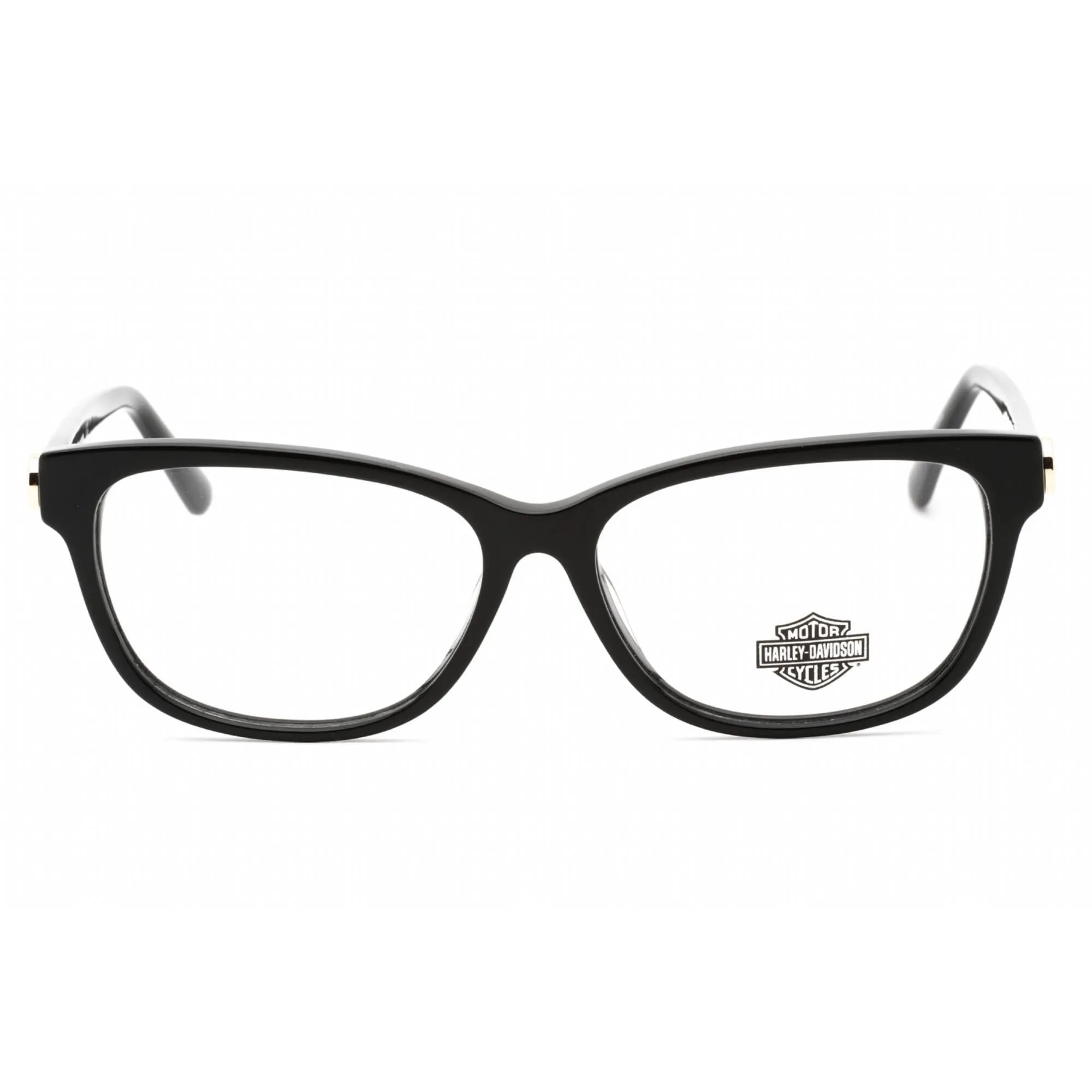 Harley Davidson Women's Eyeglasses - Clear Demo Lens Shiny Black Frame | HD0566 001