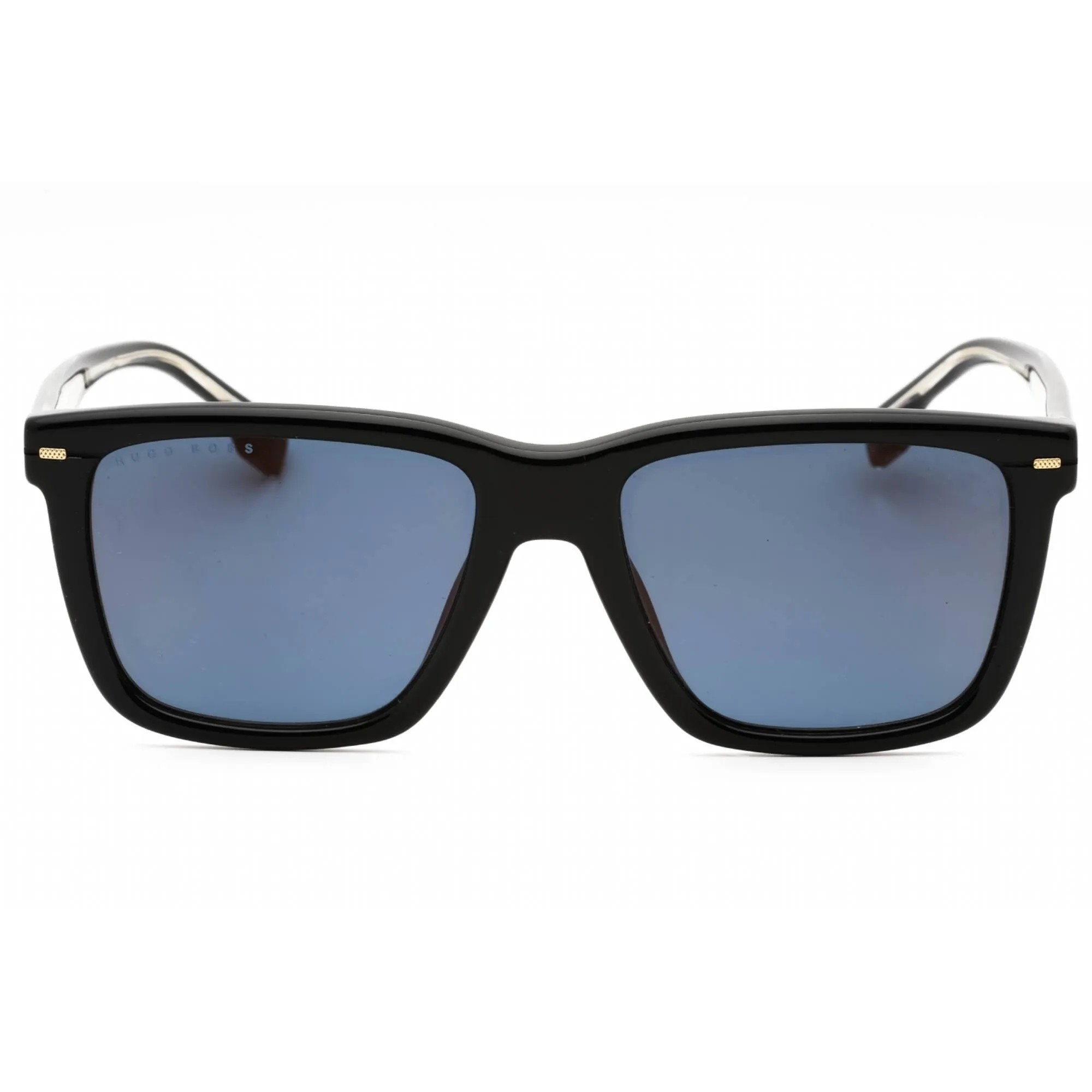 Hugo Boss Men's Sunglasses - Black Plastic Square Full Rim Frame | BOSS 1317/S 0807 K1