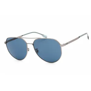 Hugo Boss Men's Sunglasses - Blue Lens Matte Ruthenium Frame | BOSS 1473/F/SK 0R81