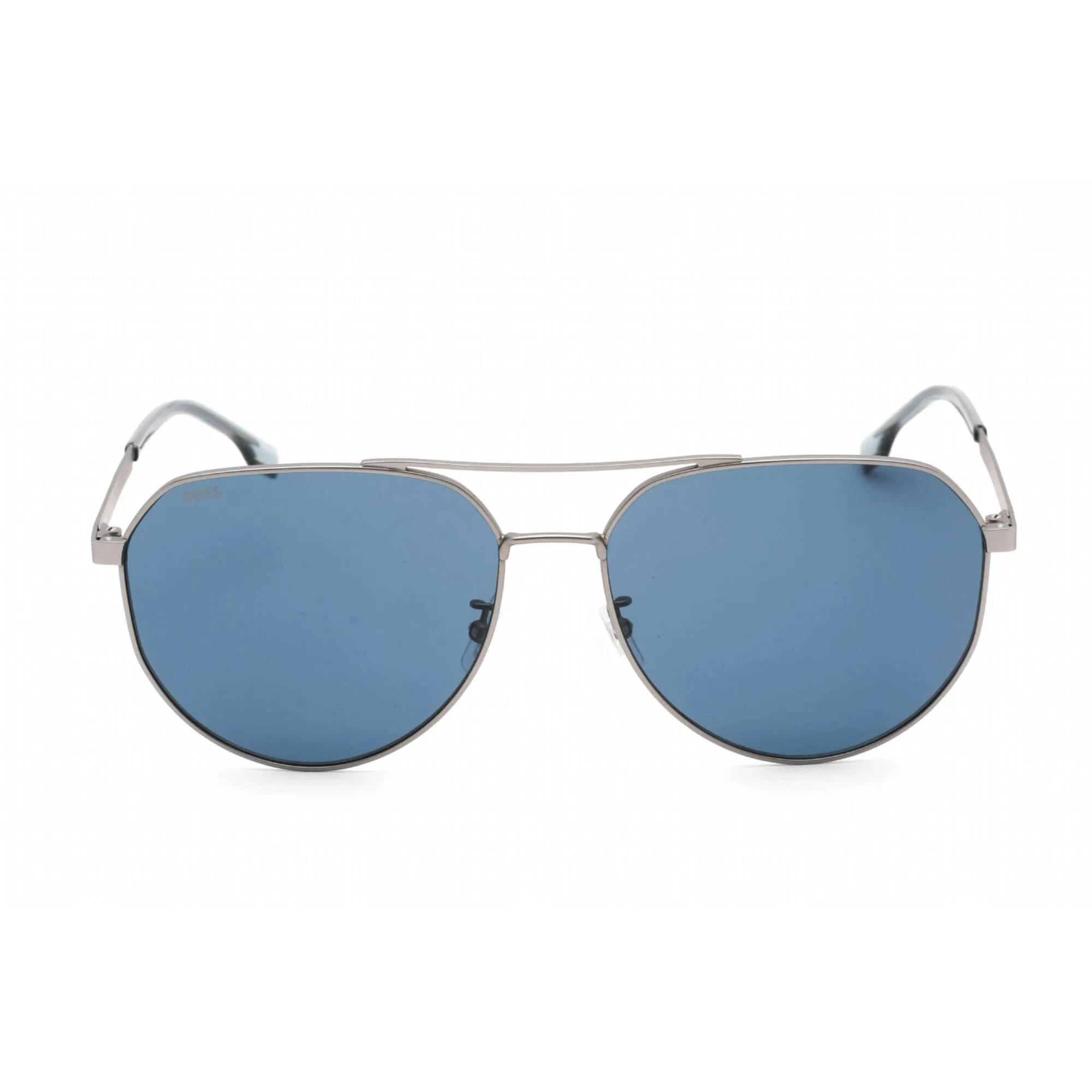 Hugo Boss Men's Sunglasses - Blue Lens Matte Ruthenium Frame | BOSS 1473/F/SK 0R81