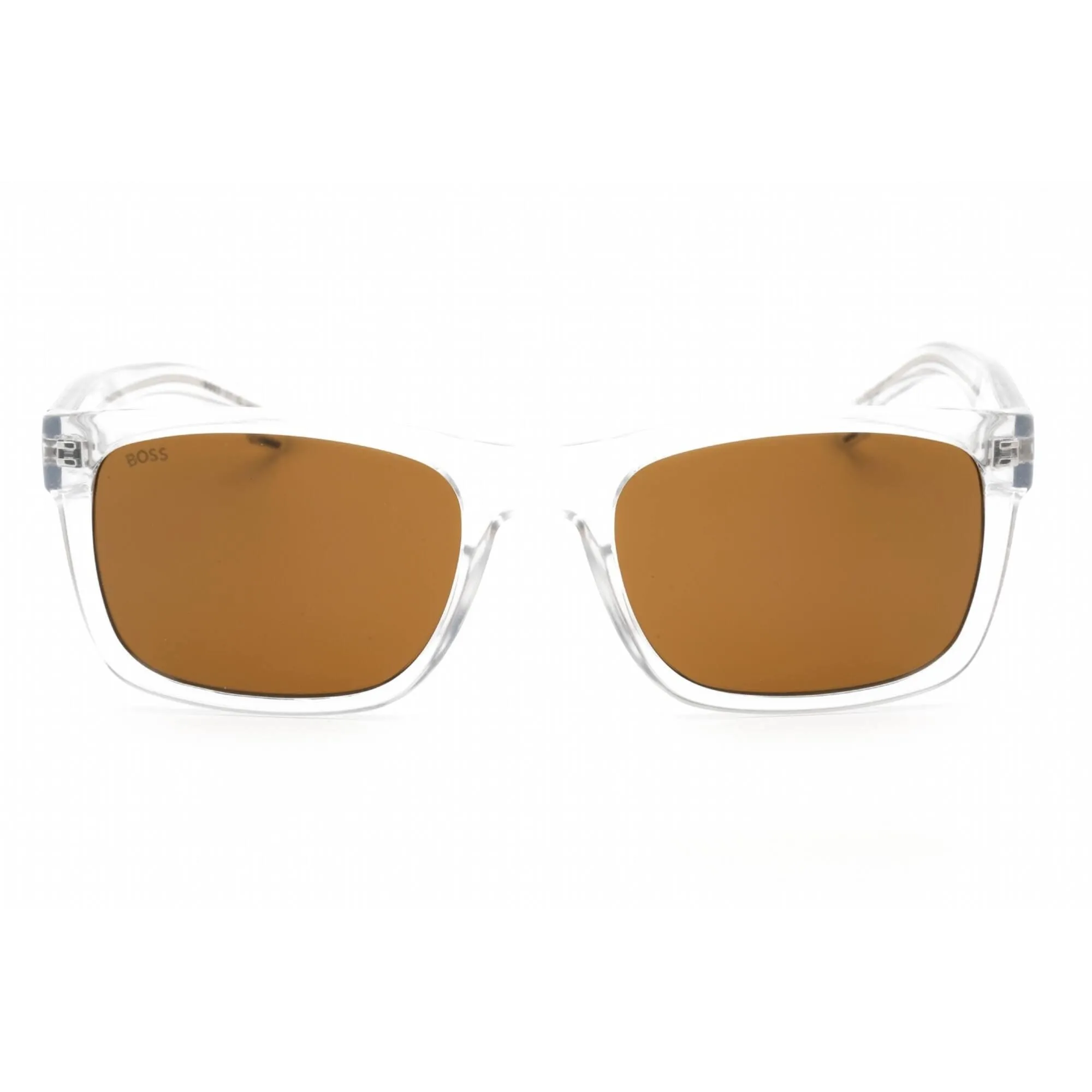 Hugo Boss Men's Sunglasses - Brown Lens Crystal Rectangular | BOSS 1569/S 0900 70