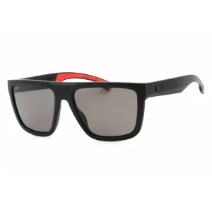 Hugo Boss Men's Sunglasses - Grey Lens Matte Black Plastic Frame | BOSS 1451/S 0003 M9