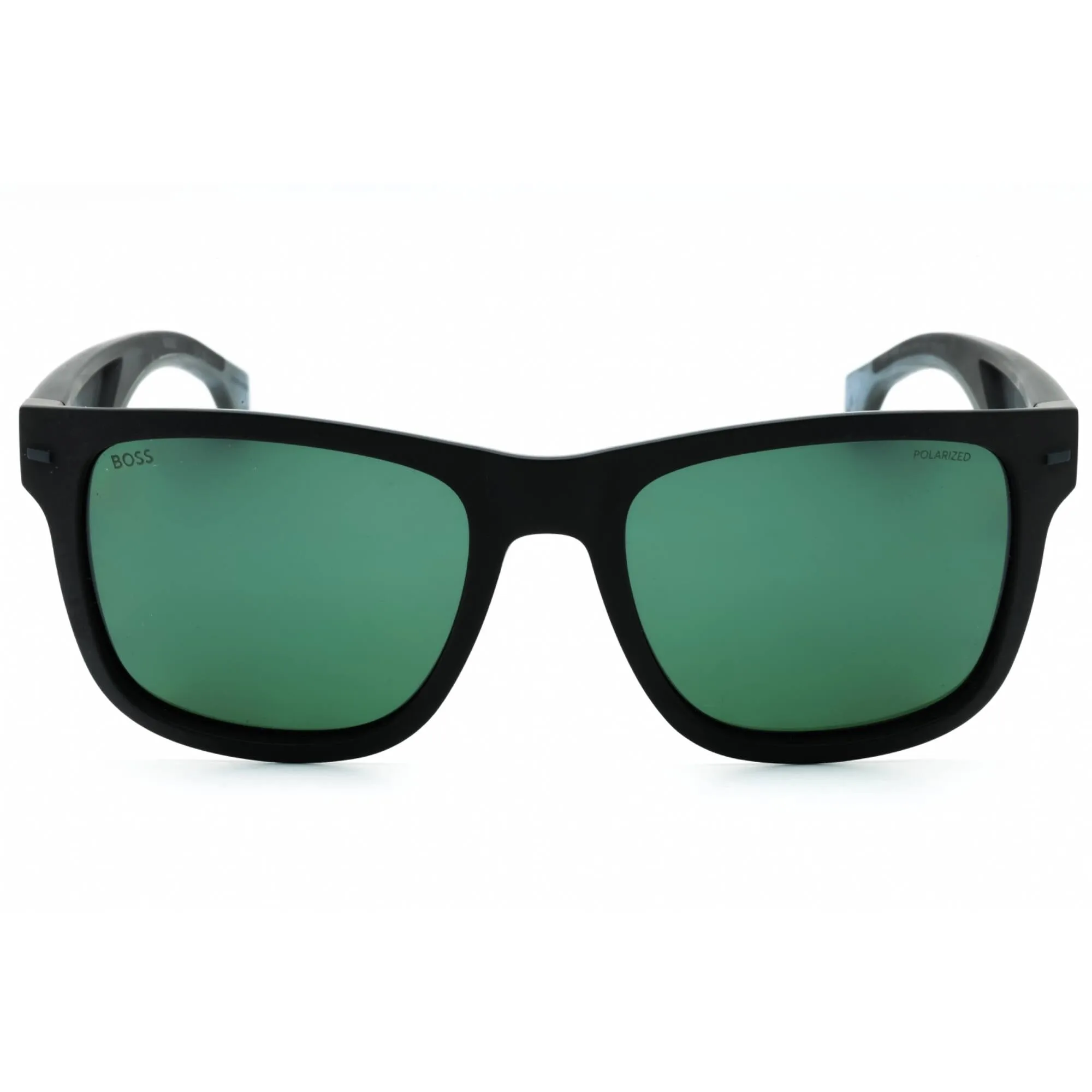 Hugo Boss Men's Sunglasses - Matte Black Grey Square Full Rim | BOSS 1496/S 0O6W 55
