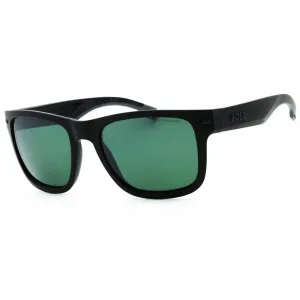 Hugo Boss Men's Sunglasses - Matte Black Grey Square Full Rim | BOSS 1496/S 0O6W 55