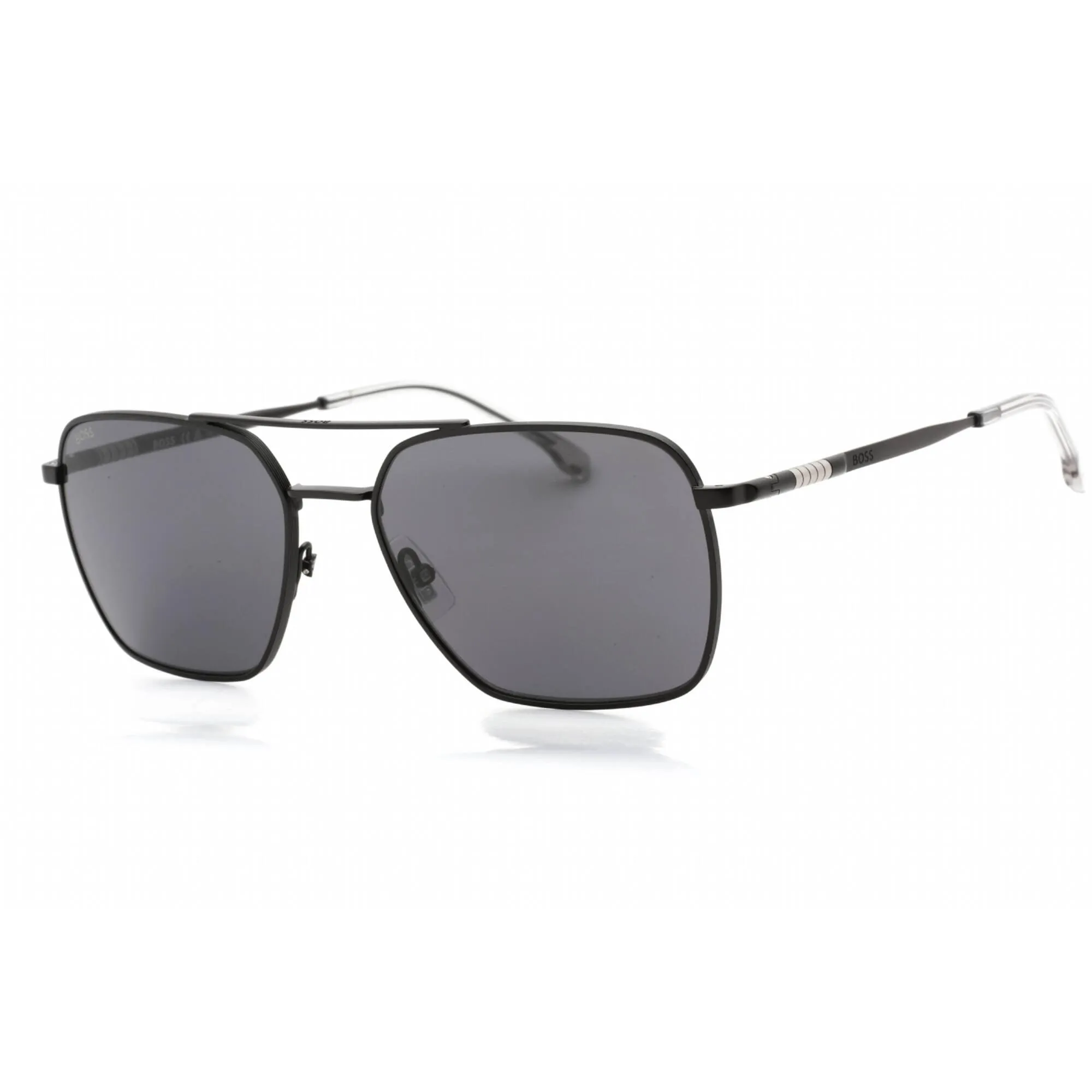 Hugo Boss Men's Sunglasses - Matte Black Metal Full Rim Frame | BOSS 1414/S 0003 IR
