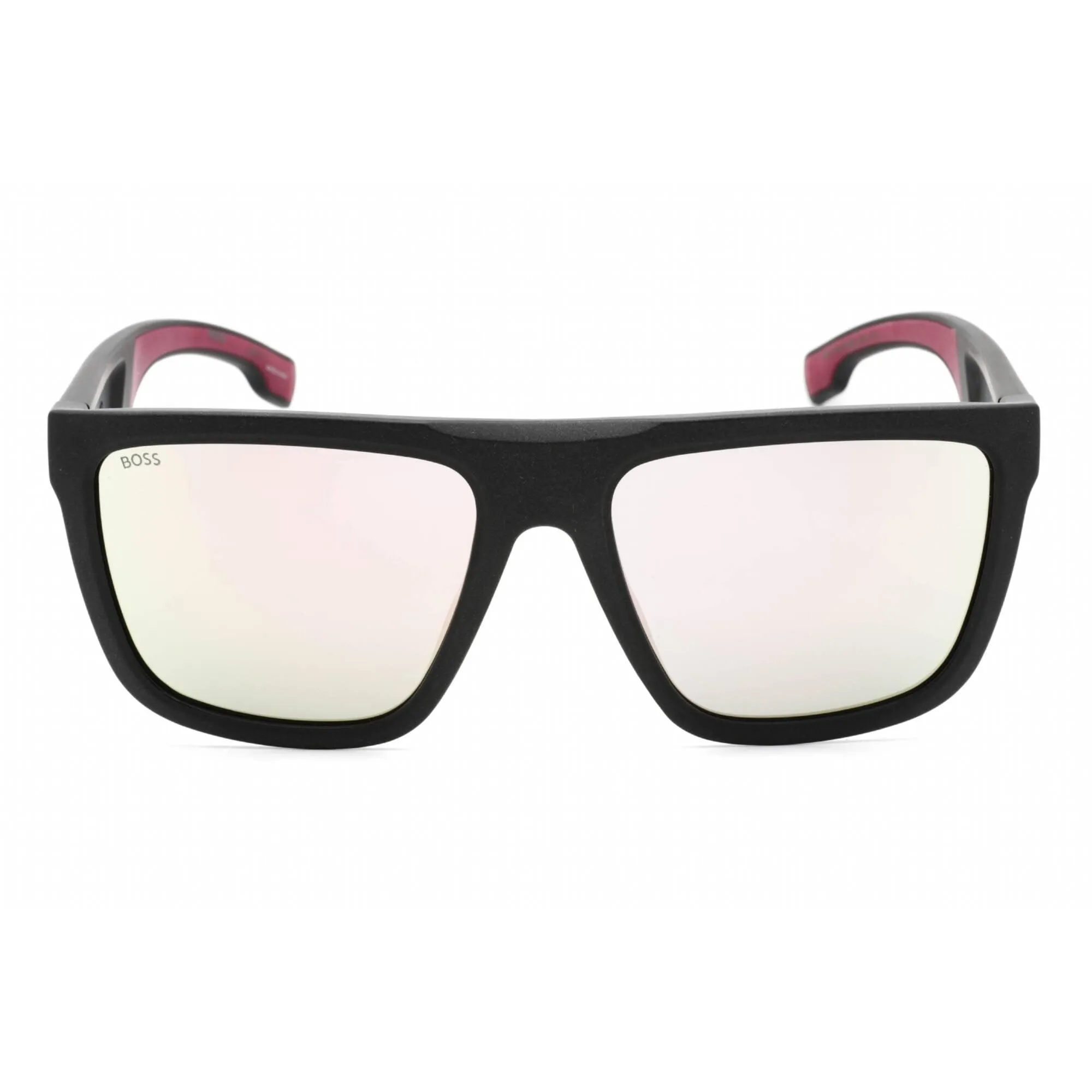 Hugo Boss Men's Sunglasses - Matte Black/Burgundy Plastic Frame | BOSS 1451/S 0DNZ DC