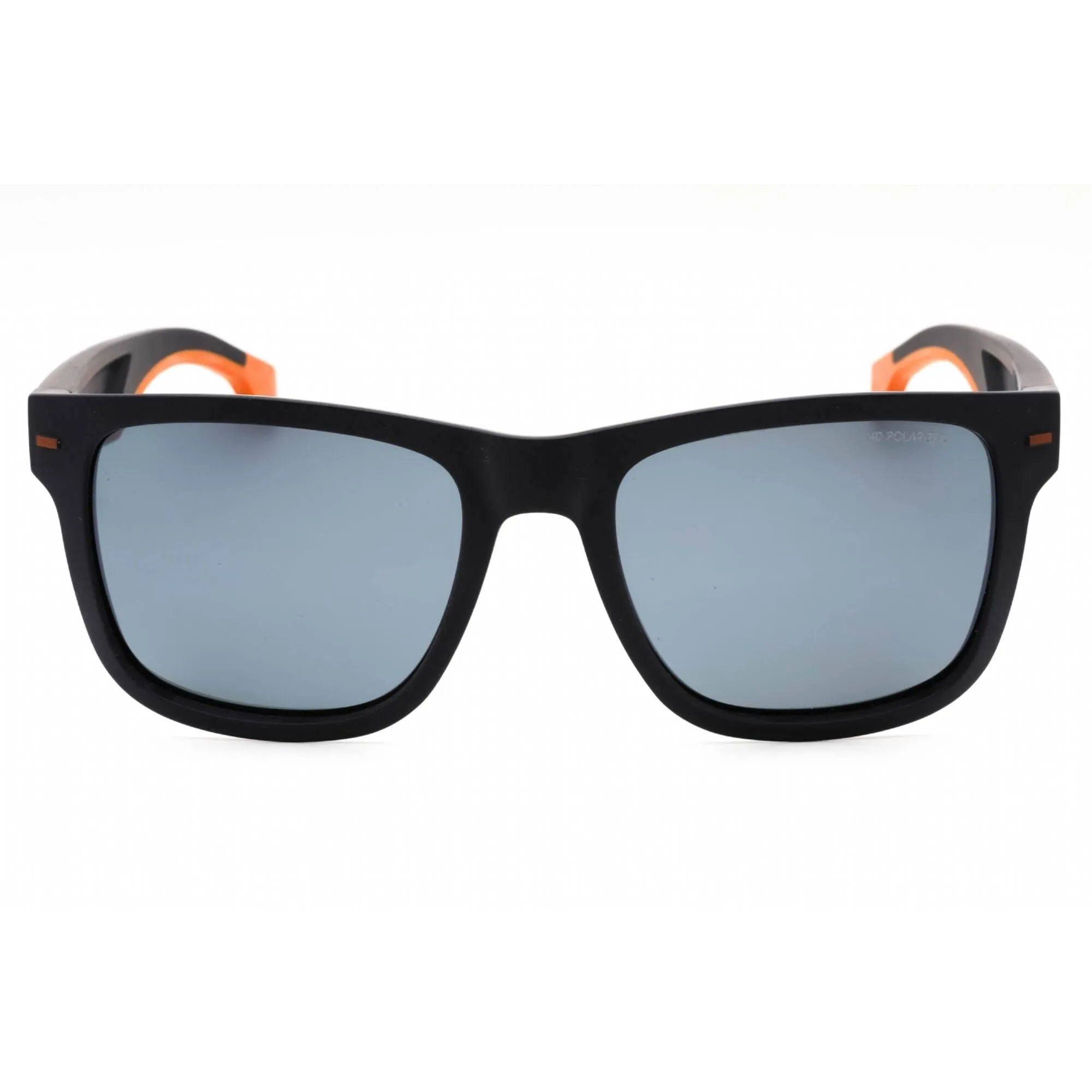 Hugo Boss Men's Sunglasses - Matte Blue Orange Full Rim Frame | BOSS 1496/S 0LOX 25
