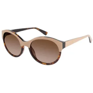 Isaac Mizrahi Women's Sunglasses - Beige Havana Cat Eye Frame | ISAAC MIZRAHI 30212 BE