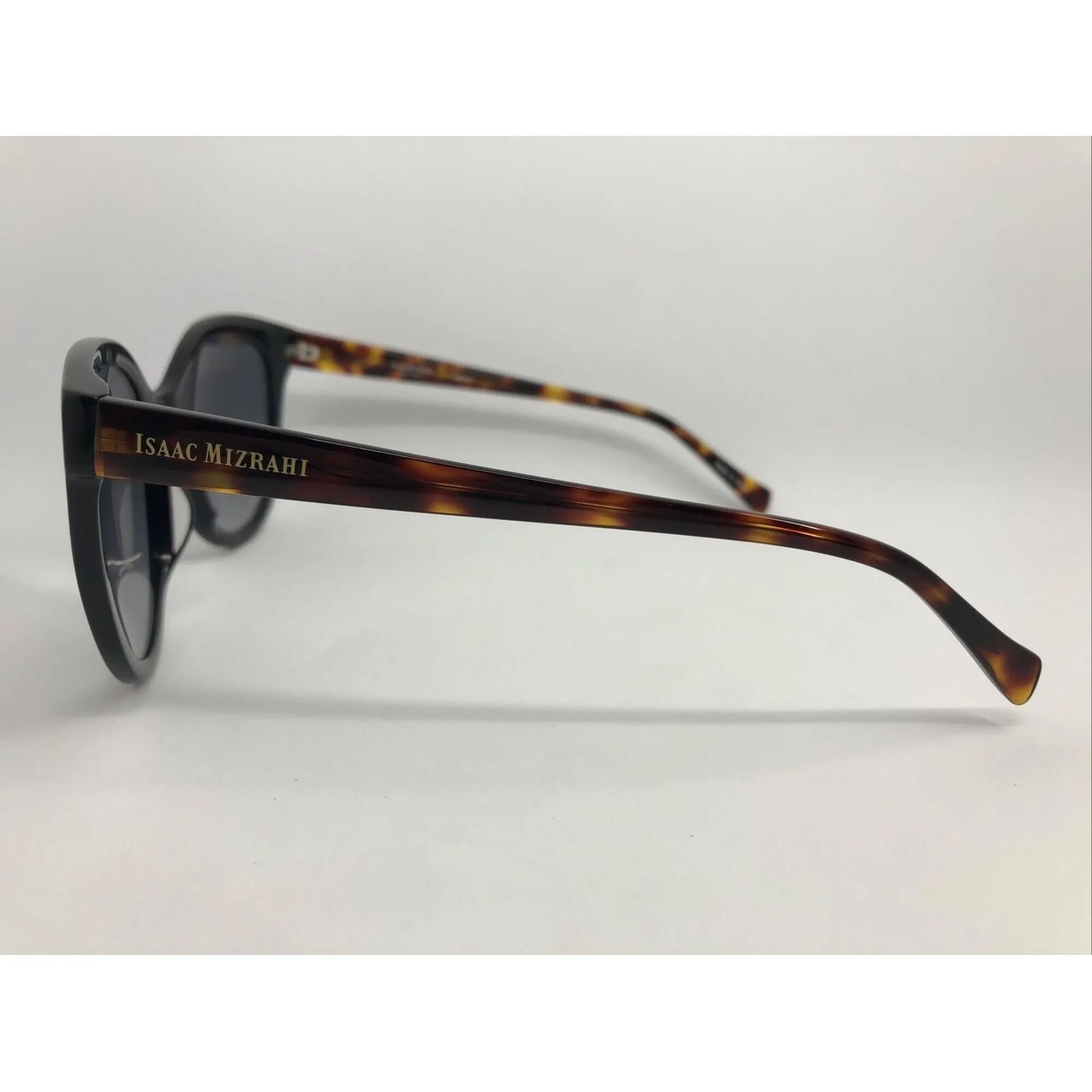 Isaac Mizrahi Women's Sunglasses - Black Plastic Cat Eye | ISAAC MIZRAHI 30249 BK