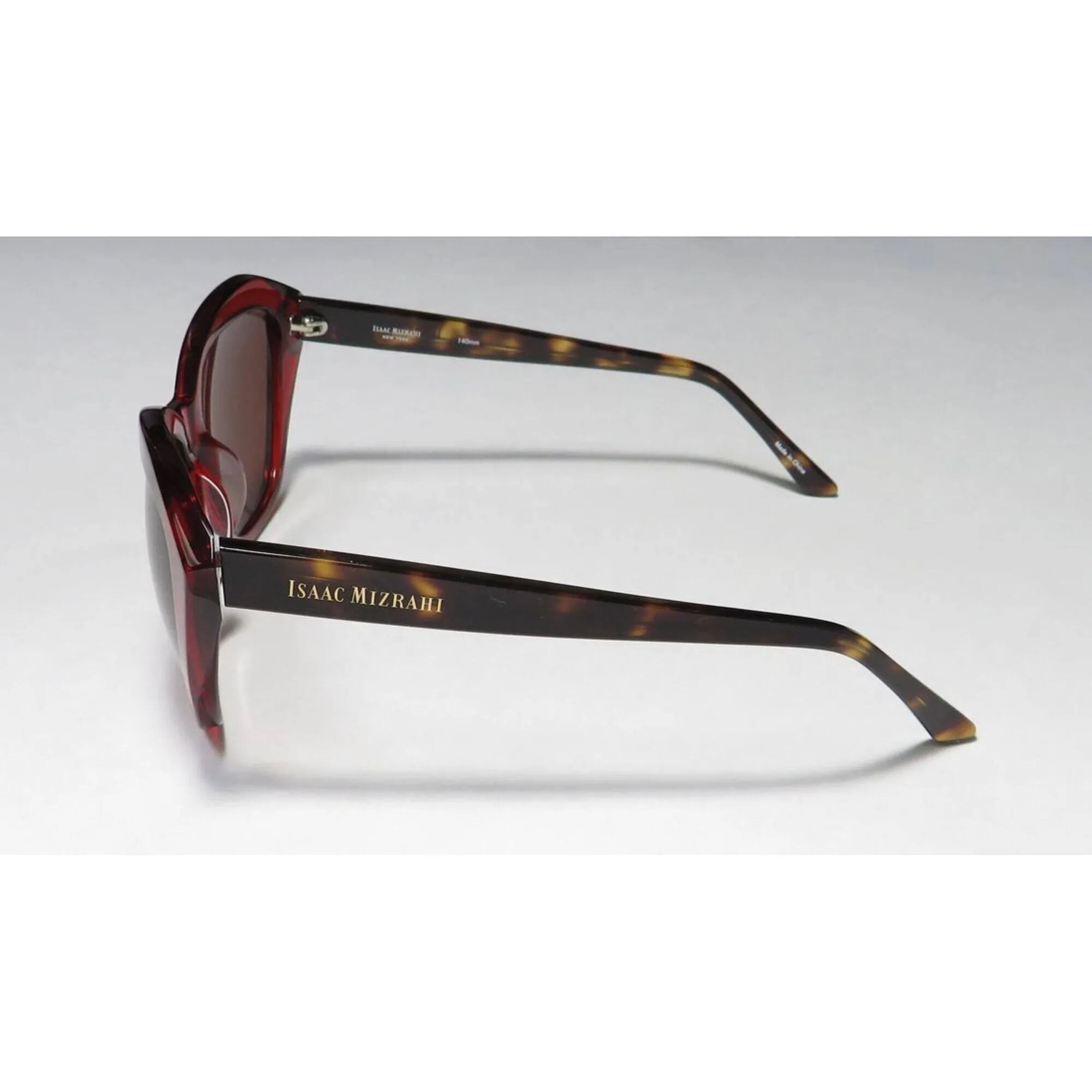 Isaac Mizrahi Women's Sunglasses - Red Plastic Cat Eye Frame | ISAAC MIZRAHI 30218 RE