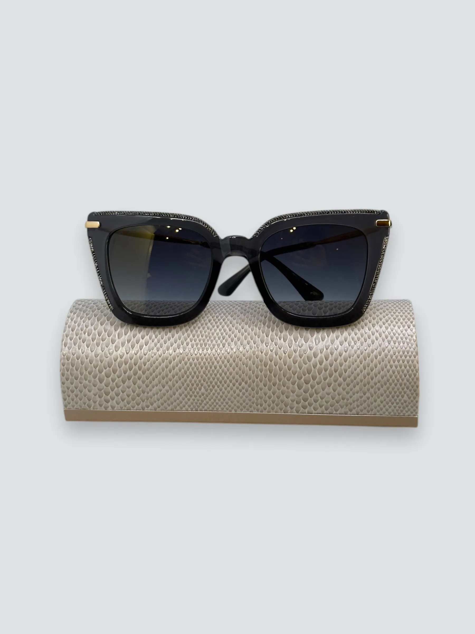 Jimmy Choo Navy Cat Eye Sunglasses
