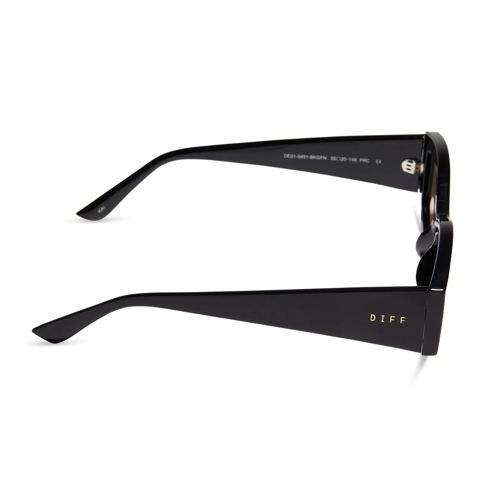 KAI - BLACK   GREY MIRROR SUNGLASSES