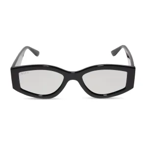 KAI - BLACK   GREY MIRROR SUNGLASSES