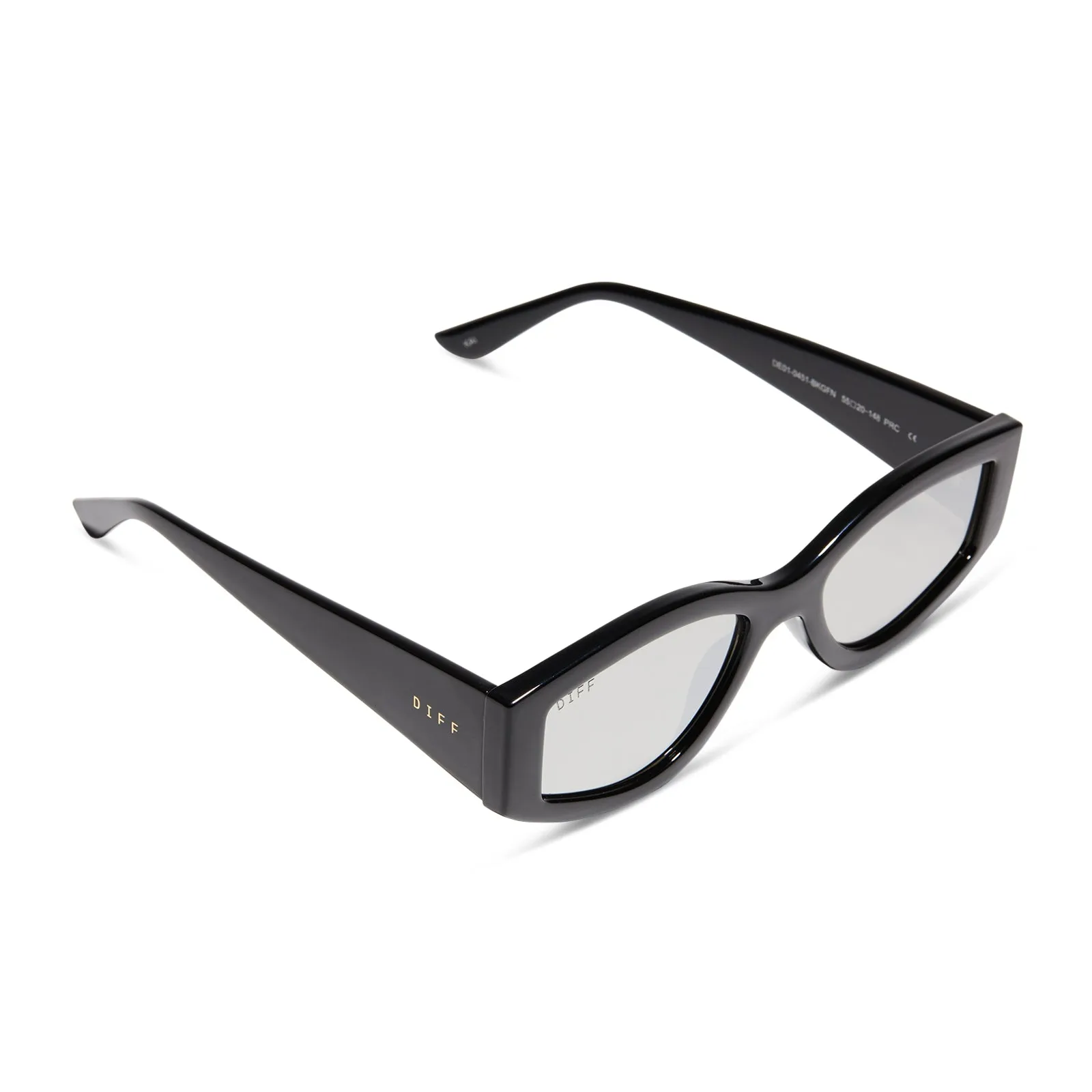 KAI - BLACK   GREY MIRROR SUNGLASSES