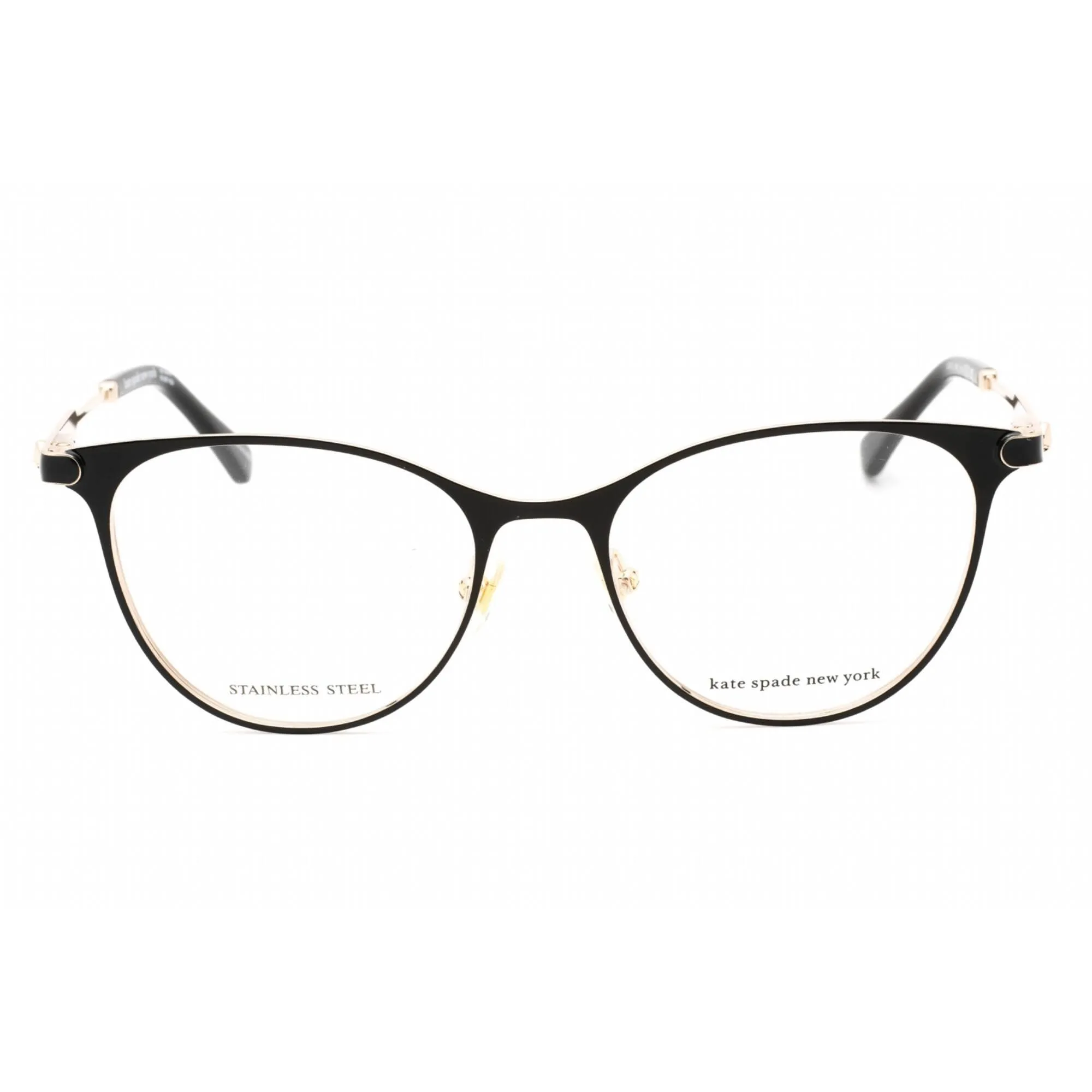 Kate Spade Women's Eyeglasses - Clear Demo Lens Gold Black Frame | LIDA/G 0RHL 00