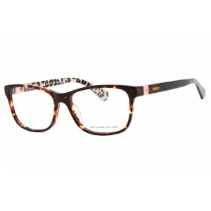 Kate Spade Women's Eyeglasses - Clear Demo Lens Havana Pattern Frame | Calley 01NR 00