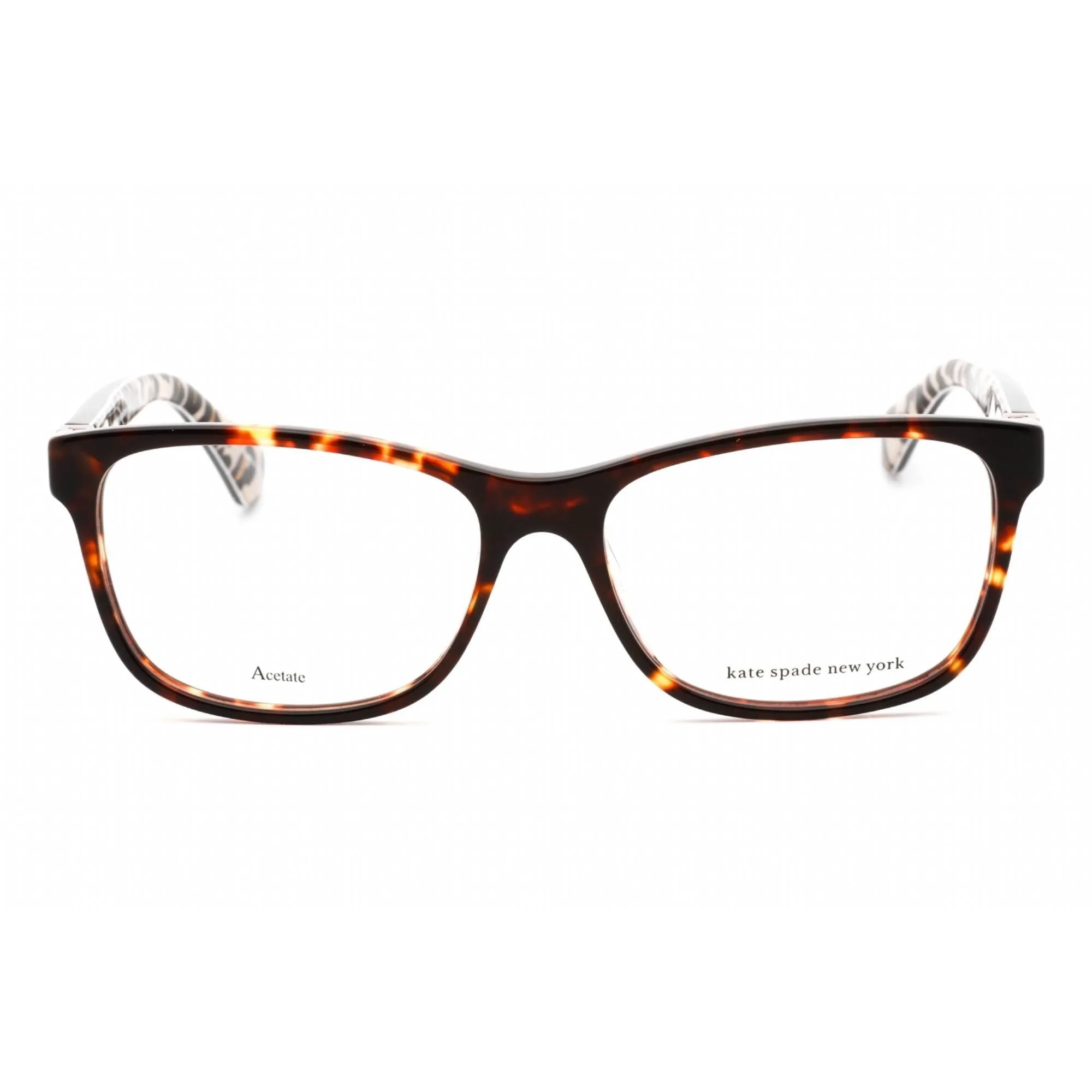 Kate Spade Women's Eyeglasses - Clear Demo Lens Havana Pattern Frame | Calley 01NR 00