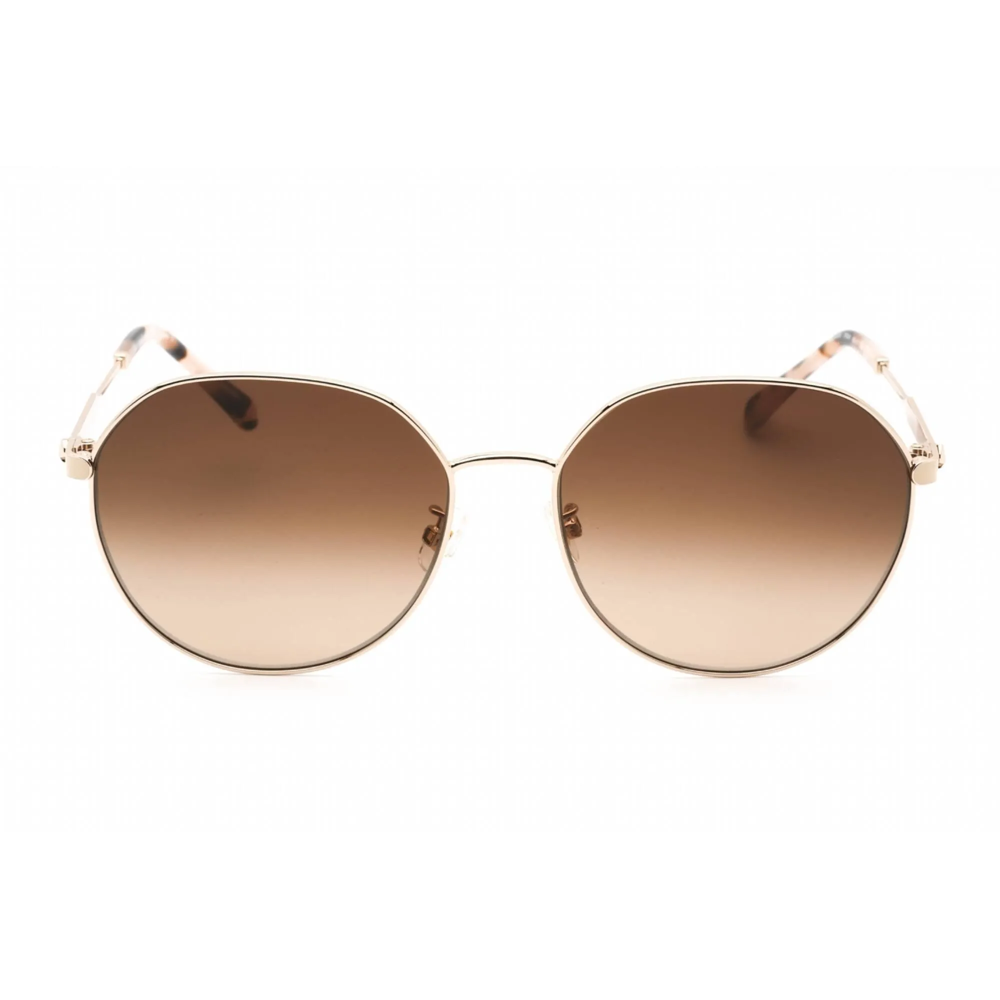 Kate Spade Women's Sunglasses - Full Rim Light Gold Metal Round | NESHA/F/S 03YG HA