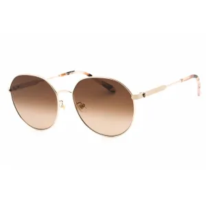 Kate Spade Women's Sunglasses - Full Rim Light Gold Metal Round | NESHA/F/S 03YG HA