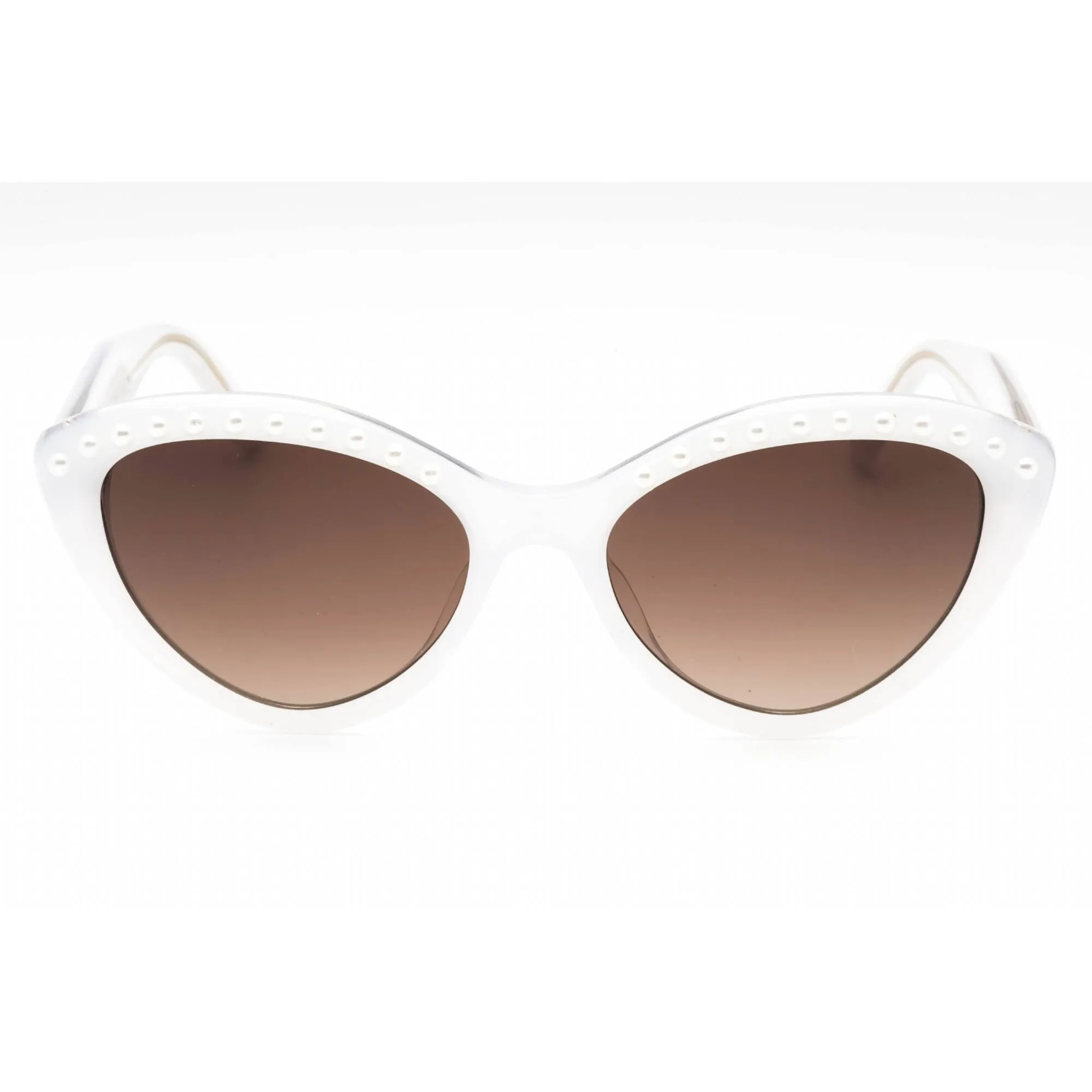 Kate Spade Women's Sunglasses - White Plastic Cat Eye Frame | JUNI/G/S PEARL 0VK6 HA