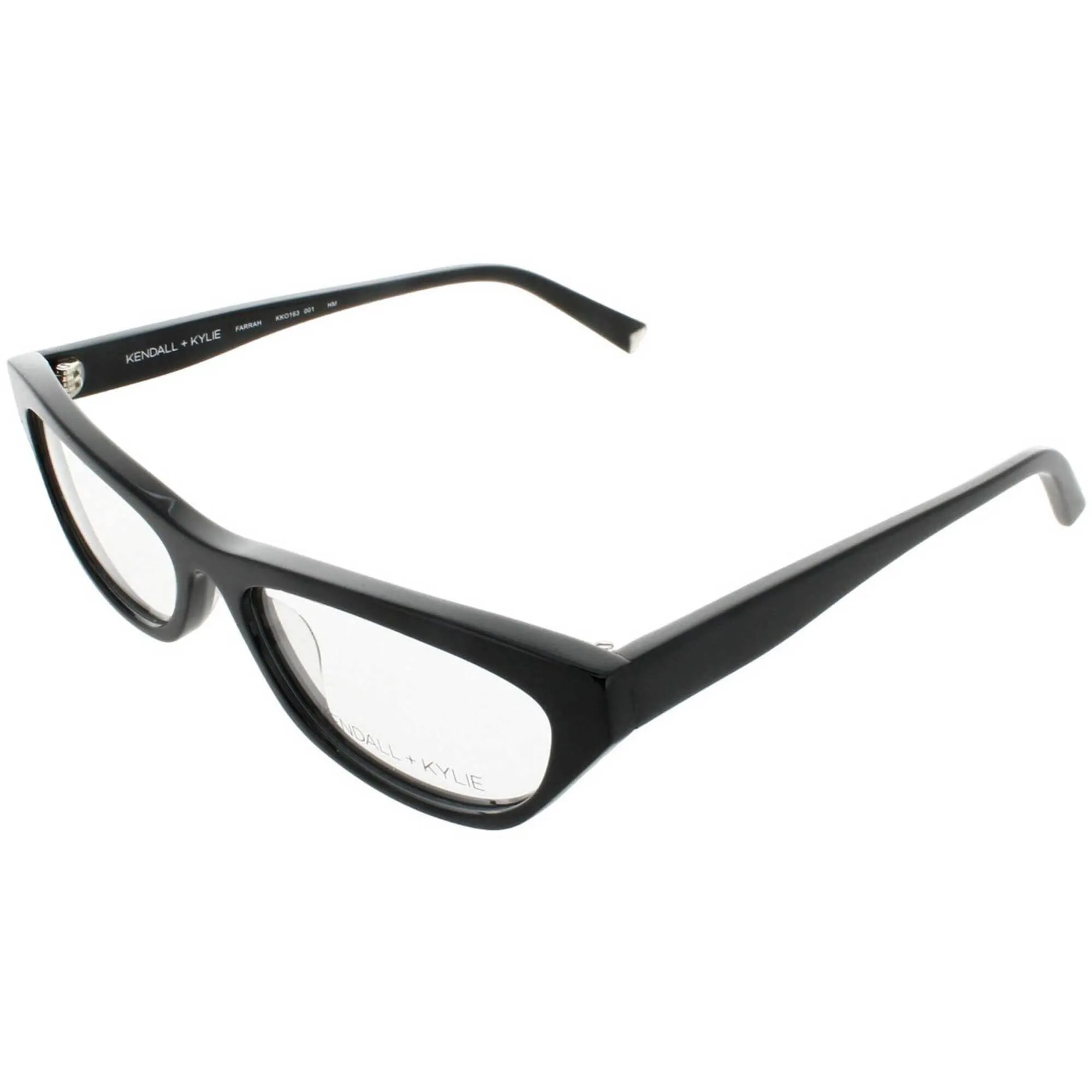 Kendall   Kylie Women's Eyeglasses - Black Acetate Frame Demo Lens | KKO163G FARRAH 1