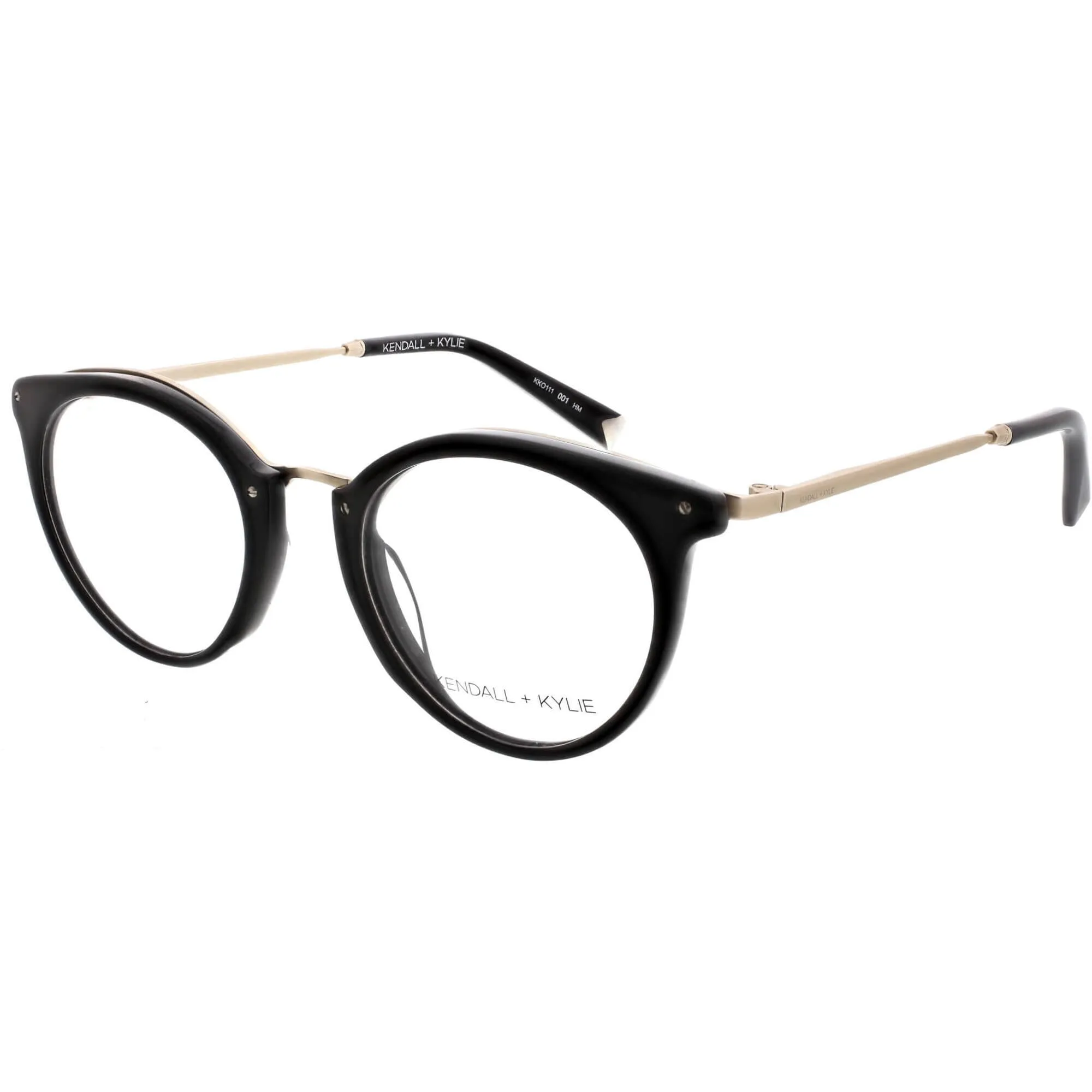 Kendall   Kylie Women's Eyeglasses - Black Cat Eye Frame Demo Lens | KKO111 RAE 1