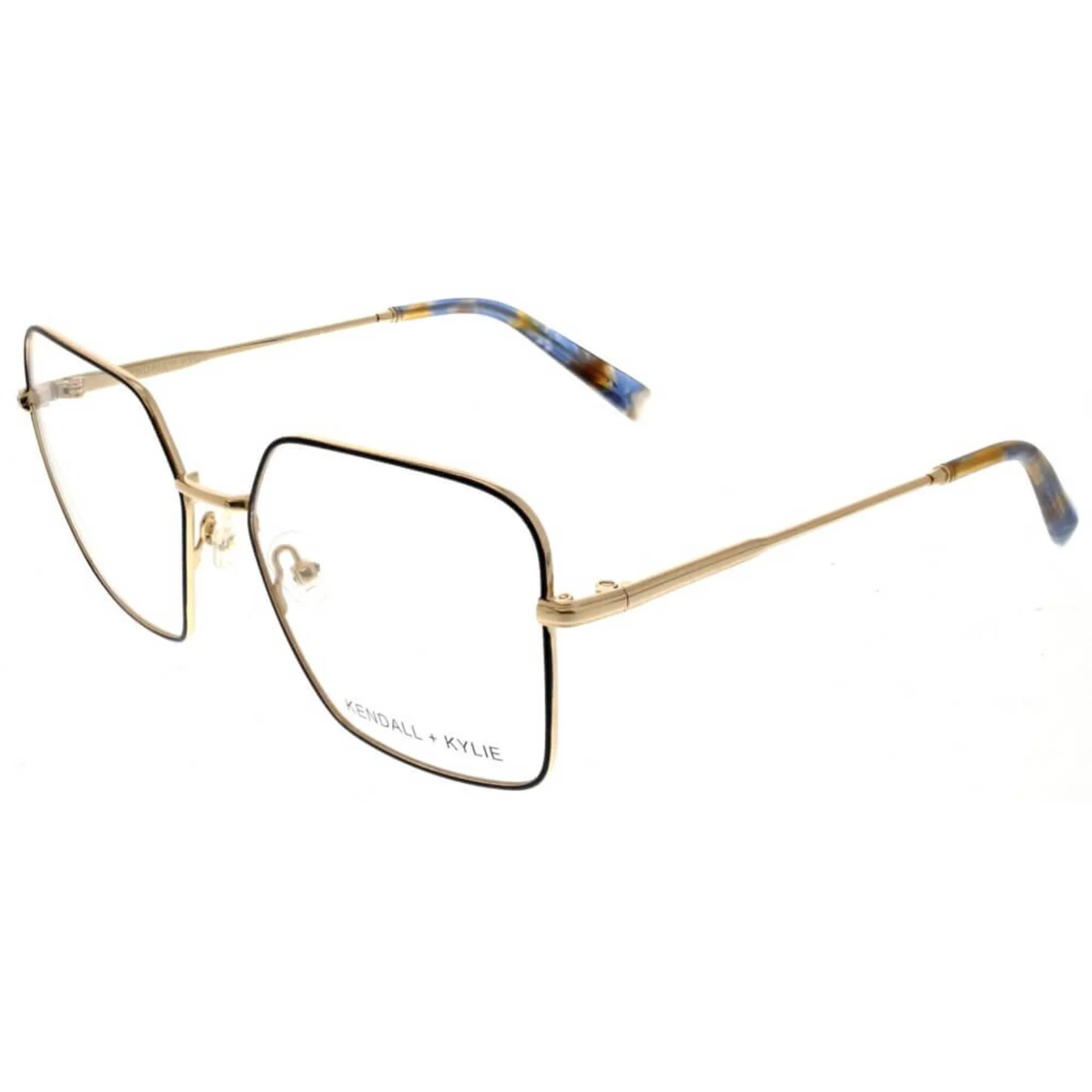 Kendall   Kylie Women's Eyeglasses - Black Metal Butterfly Frame Demo Lens | KKO212 1