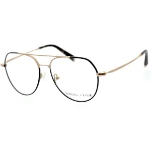 Kendall   Kylie Women's Eyeglasses - Black Metal Frame Demo Lens | KKO199 GABBY 1