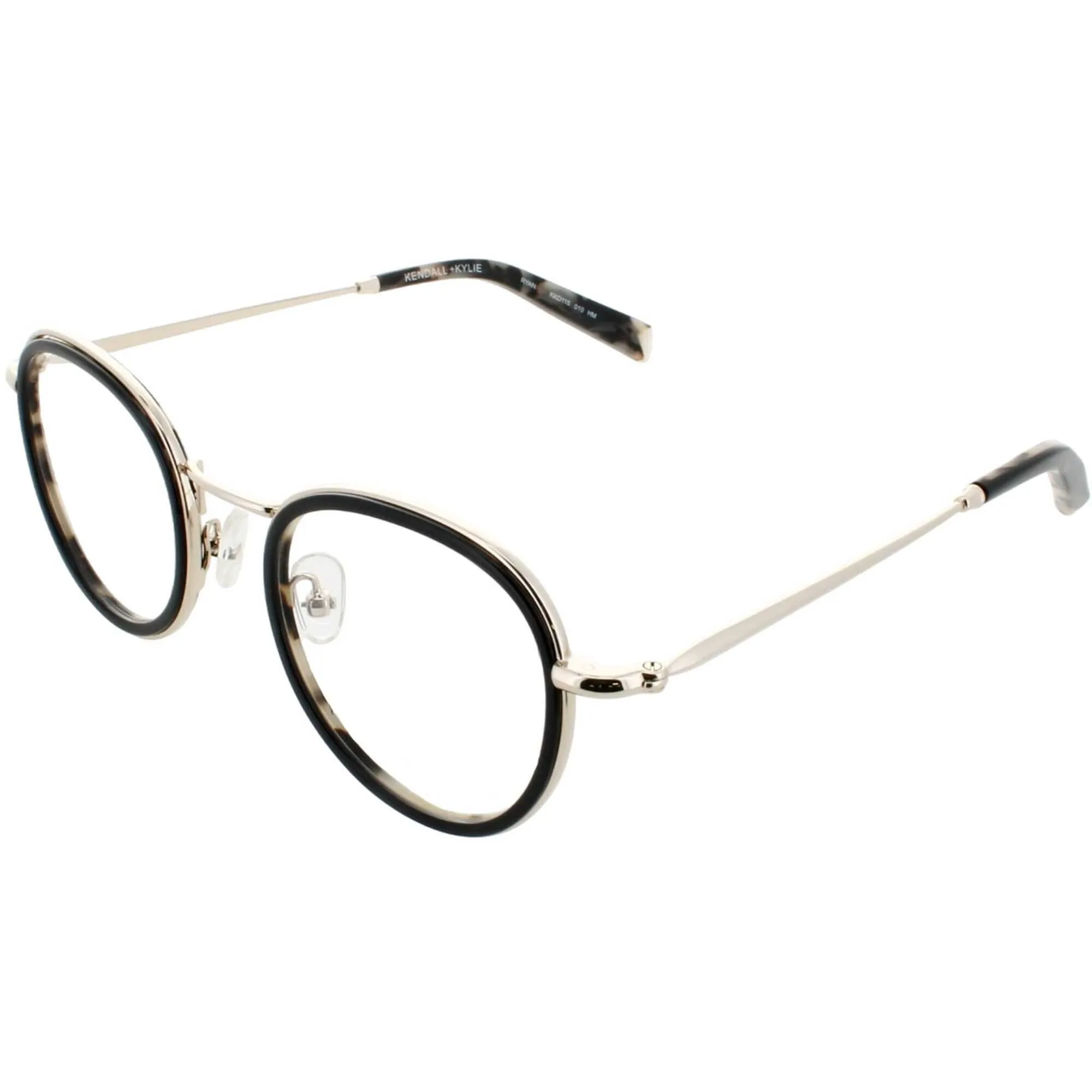 Kendall   Kylie Women's Eyeglasses - Black Round Frame Demo Lens | KKO115G RYAN 10