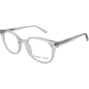 Kendall   Kylie Women's Eyeglasses - Crystal Round Frame Demo Lens | KKO106 VIOLET 971