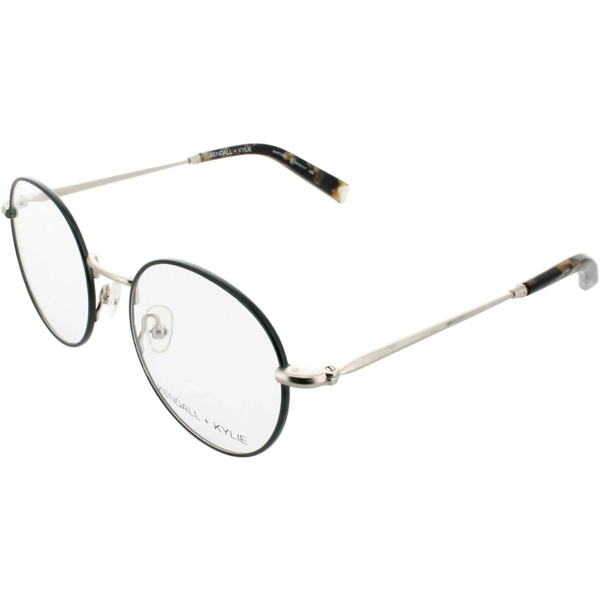 Kendall   Kylie Women's Eyeglasses - Green Metal Frame Demo Lens | KKO117G WHITNEY 306